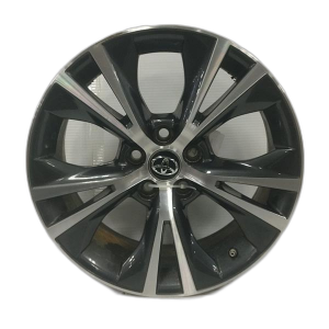 2016-2019 Toyota Highlander Gray 18-Inch 10-Spoke Machined Charcoal Alloy Wheel (Used OEM)