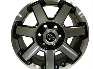 2017-2024 Toyota 4Runner Black 17x7.5 7-Spoke Machined Black Alloy Wheel (Remanufactured OEM)
