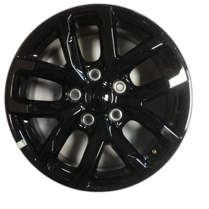 2021-2025 Jeep Wrangler Black 17x7.5 5 Double-Spoke Gloss Black Alloy Wheel (New OEM)