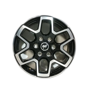 2021-2025 Ford Bronco Black 18-Inch 6 Double Spoke Machined Black Alloy Wheel (New OEM)