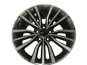 2018-2021 Kia Stinger Black 15-Spoke Machined Charcoal Alloy Wheel (Remanufactured OEM)