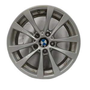 2014-2016 BMW 428i Silver 17x7.5 10-Spoke Silver Painted Alloy Wheel (Remanufactured OEM)