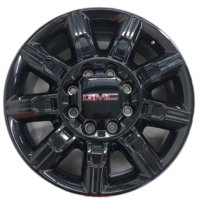 2024-2025 GMC Sierra 2500 HD Black 20x8.5 9-Spoke Gloss Black Alloy Wheel (Used OEM)