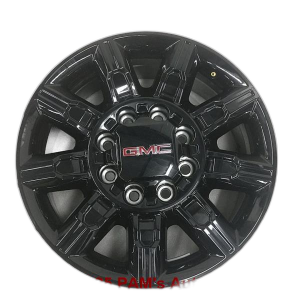 2024-2025 GMC Sierra 2500 HD Black 20x8.5 9-Spoke Gloss Black Alloy Wheel (New OEM)