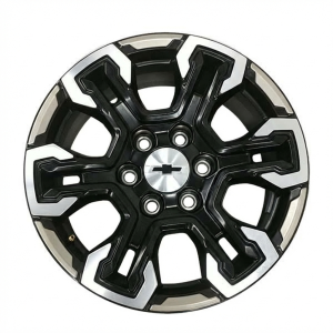 2022-2025 Chevrolet Silverado 1500 Black 18x8.5 6-Spoke Machined Black Alloy Wheel (Remanufactured OEM)