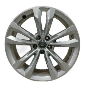 2017-2019 Audi Q7 Silver 19x8.5 5 V-Spoke Silver Painted Alloy Wheel (Remanufactured OEM)