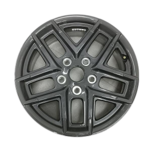 2024-2026 Jeep Wrangler Black 17x7.5 Double Spoke Charcoal Alloy Wheel (Used OEM)