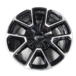 2022-2024 GMC Sierra 1500 Black 22x9 10-Spoke Machined Black Alloy Wheel (Used OEM)