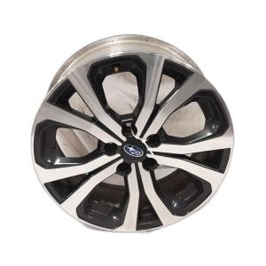 2019-2024 Subaru Forester 18-inch 5 V-Spoke Machined Charcoal Alloy Wheel (Used OEM)
