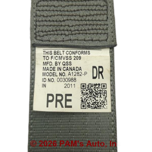 2005-2011 Toyota Tacoma Gray Bench Seat Belt Buckle - Front (Used OEM)