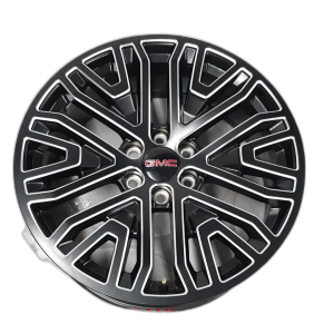 2019-2026 Chevrolet Silverado 1500 Black 22x9 6-Spoke Machined Black Alloy Wheel (New OEM)