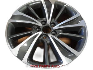 2017-2020 Acura MDX Black 20x8 Alternating 5-Spoke Machined Charcoal Alloy Wheel (Remanufactured OEM)