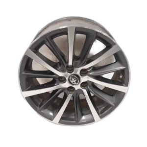 2017-2019 Toyota Highlander Gray 18-inch 14-Spoke Machined Charcoal Alloy Wheel (Used OEM)