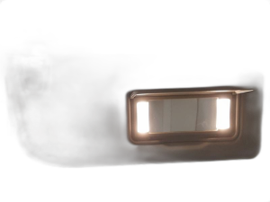 2018-2025 Ford Expedition Tan Illuminated Sun Visor - Right (Passenger) (Used OEM)