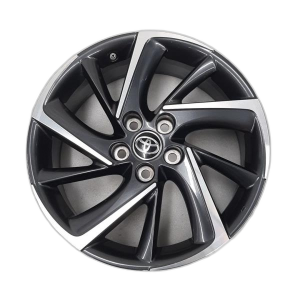 2020-2022 Toyota C-HR Black 18x7 10-Spoke Machined Charcoal Alloy Wheel (New OEM)