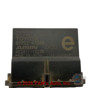 2012-2018 Toyota Prius Seat Occupant Detection Control Module (Used OEM)