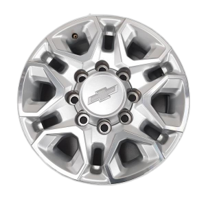  Chevrolet Silverado 2500 Silver 18x8 Machined Silver Alloy Wheel (Used OEM)