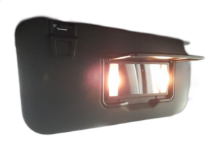 2021-2024 Ford Escape Black Illuminated Vanity Mirror Sun Visor - Right (Passenger) (Used OEM)