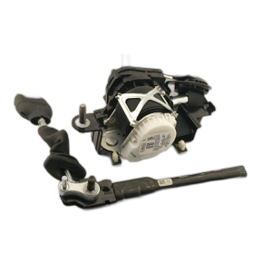 2018-2022 Lincoln Navigator Black Seat Belt Assembly with Pretensioner and Trim Panels - Front (Used OEM)