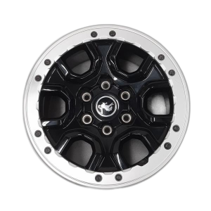 2021-2025 Ford Bronco Black 17x8.5 6-Spoke Beadlock-Capable Alloy Wheel (New OEM)