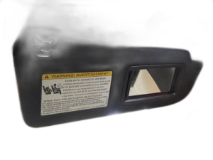 2013-2018 Audi S7 Black Sun Visor with Illuminated Vanity Mirror - Right (Passenger) (Used OEM)
