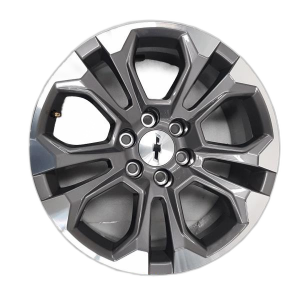 2025 Chevrolet Suburban Gray 20x9 10-Spoke Machined Charcoal Alloy Wheel (New OEM)