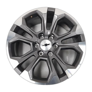 2025 Chevrolet Suburban Gray 20x9 10-Spoke Machined Charcoal Alloy Wheel (New OEM)