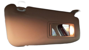 2013-2016 Mazda CX-5 Gray Sun Visor with Illuminated Vanity Mirror - Right (Passenger) (Used OEM)