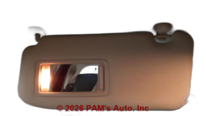 2013-2016 Mazda CX-5 Gray Sun Visor with Illuminated Vanity Mirror - Left (Driver) (Used OEM)