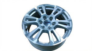 2015-2017 Ford F-150 Silver 18x7.5 12-Spoke Machined Aluminum Silver Painted Alloy Wheel (Remanufactured OEM)