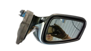 2011-2012 BMW 740i White Power Door/Side View Mirror - Left (Driver) (Used OEM)