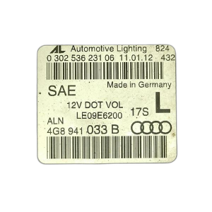 2013-2015 Audi S7 Full LED Headlight Assembly - Left (Driver) (Used OEM)
