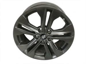 2013-2016 Hyundai Santa Fe Sport Silver 17x7 10-Spoke Charcoal Painted Alloy Wheel (Remanufactured OEM)