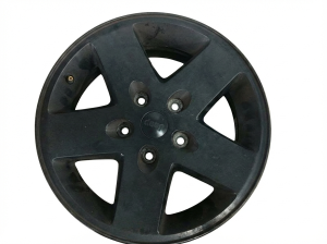 2007-2018 Jeep Wrangler Black Painted Black Alloy Wheel (Remanufactured OEM)