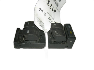2000-2004 Audi A6 Front Door Window and Lock Switch with Memory - Left (Driver) (Used OEM)