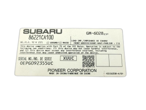 2013-2020 Subaru BRZ Audio Amplifier (Used OEM)