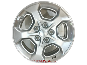 2021-2022 Jeep Wrangler 17x7.5 5-Spoke Silver Painted Aluminum Wheel (New OEM)