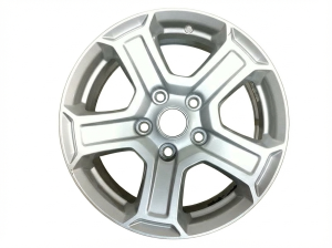 2018-2023 Jeep Wrangler Silver 5-Spoke Tech Silver Alloy Wheel (Remanufactured OEM)