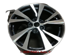 2016-2018 Nissan Maxima Black 18-inch 10-Spoke Machined Charcoal Alloy Wheel (Remanufactured OEM)