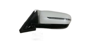  BMW 550i White Power Lane Assist Auto Park Door/Side View Mirror - Left (Driver) (Used OEM)