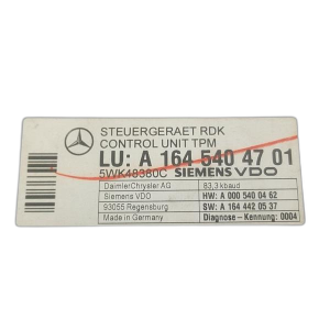2007-2009 Mercedes-Benz E350 Suspension and Tire Pressure Control Module (Used OEM)