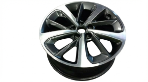 2019-2020 Kia Sorento Black 18x7.5 Machined Charcoal Alloy Wheel (Remanufactured OEM)