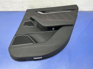2017-2020 Maserati Levante Black Door Interior Trim Panel Assembly - Rear, Right (Passenger) (Used OEM)