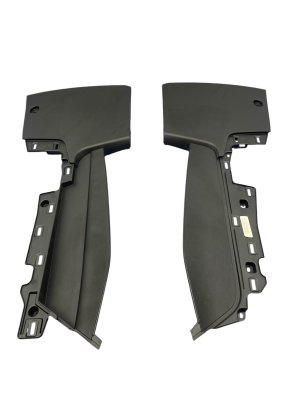 2020-2024 Ford Explorer Ebony (Black) Center Console Upper Trim Cover Panels - Front (Used OEM)
