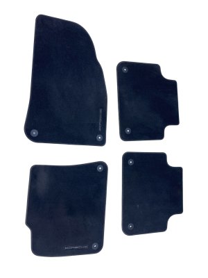 2019-2023 Porsche Cayenne Black Front and Rear Carpet Floor Mat Set (Used OEM)