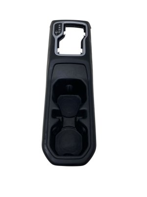 2018-2026 Jeep Wrangler Black Rear Center Console End Cap Trim Panel with Power Window Switches and USB - Front (Used OEM)