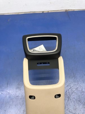 2016-2018 Lincoln MKX Tan Center Console Trim Cover with Heated Seat Controls - Rear (Used OEM)