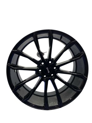 2003-2026 Lincoln Navigator Black 24x10 12-Spoke Black Painted Aftermarket Alloy Wheel (Used OEM)