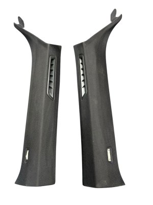 2020-2024 BMW M8 Black A-Pillar Trim Panel Set - Front, Right (Passenger) (Used OEM)