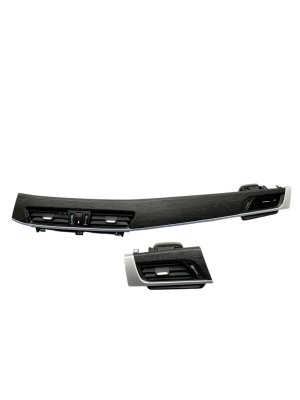 2018-2023 BMW X2 Dashboard Air Vents with Wood Grain Trim and Ambient Lighting - Front (Used OEM)